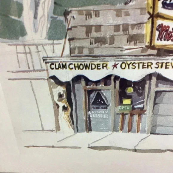 Vintage The Home of Mo's World Famous Clam Chowder print - Picture 3 of 5